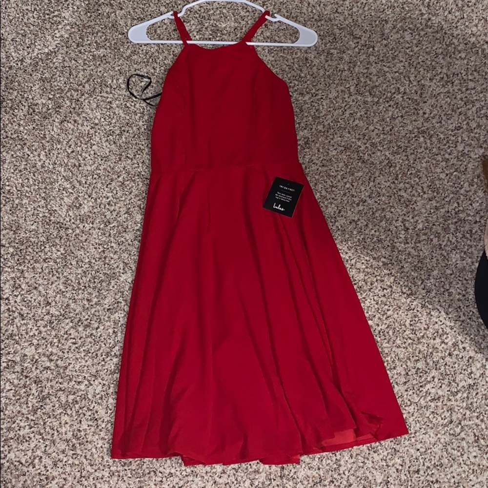 Red dress from lulus